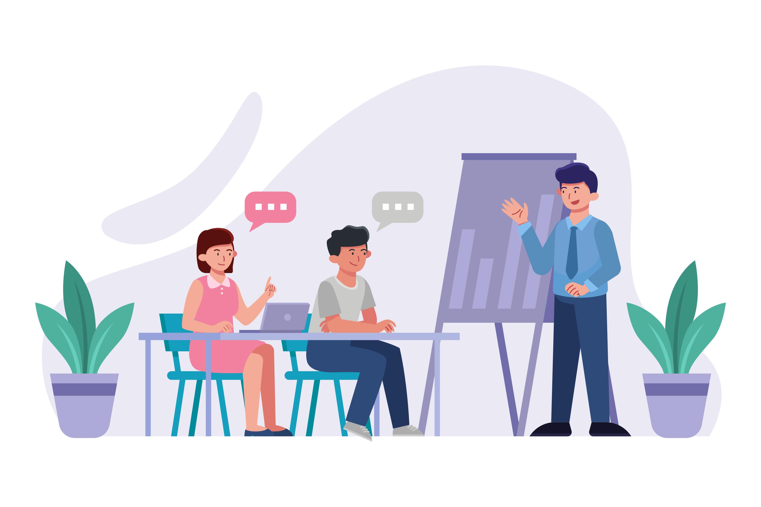 AI implementation and training session with instructor and participants