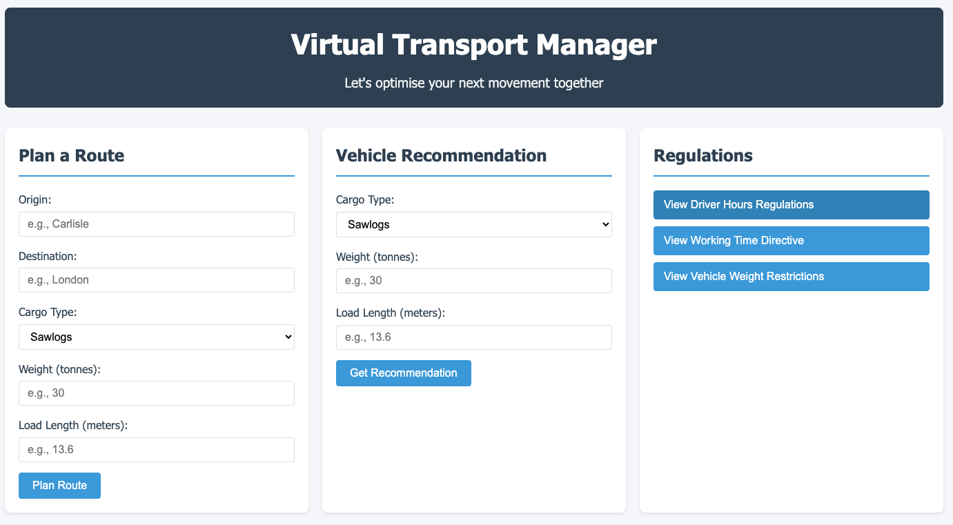 Driving Efficiency in UK Flatbed Transport interface